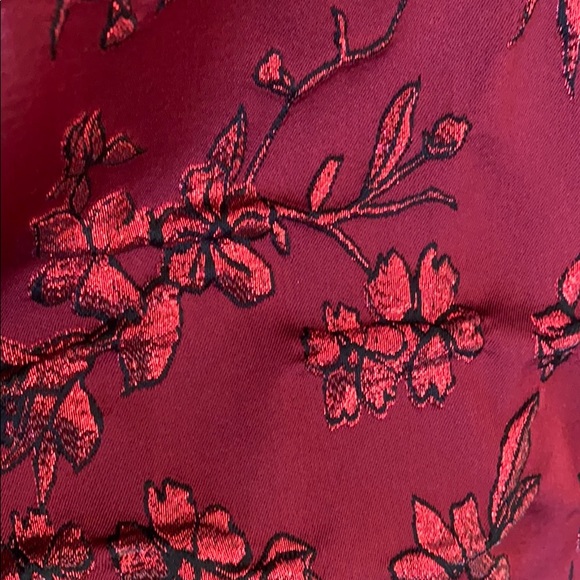 Alice + Olivia pleated floral-jacquard dress - Picture 6 of 7